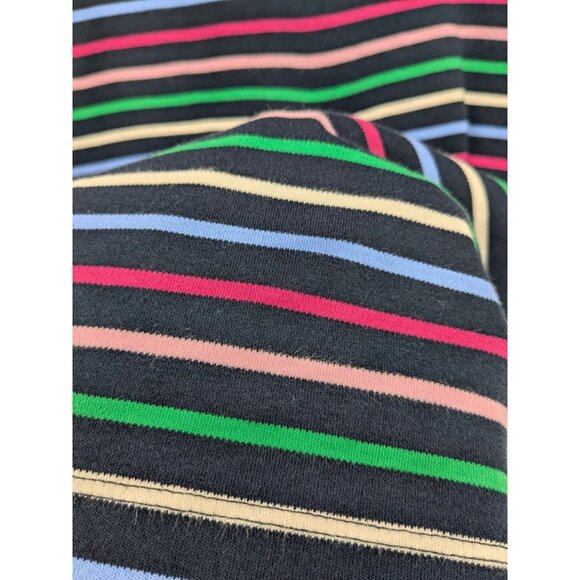 Striped Knit Shift Dress Women Size S Talbots Bow Neck Preppy Y2K Office Coastal - Picture 5 of 8